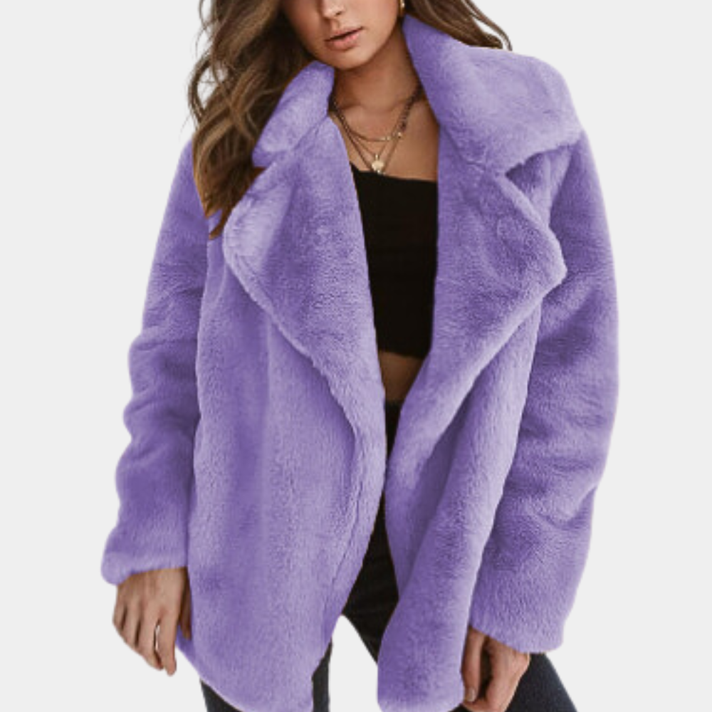 R&B | Warmer Plüsch Wintermantel für Damen