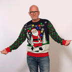 R&B | Ho Ho Hole In One Weihnachts-Pullover Herren
