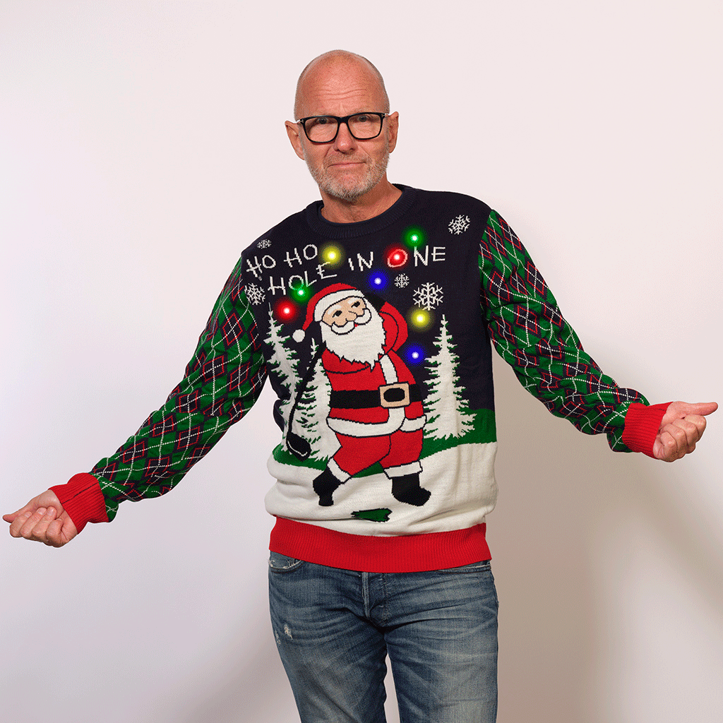R&B | Ho Ho Hole In One Weihnachts-Pullover Herren