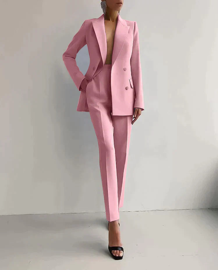 Luxuriöses Blazer- und Hosen-Set für Damen