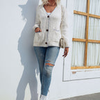R&B | Cardigan - Damen Herbst Freizeit Strickjacke mit Taschen