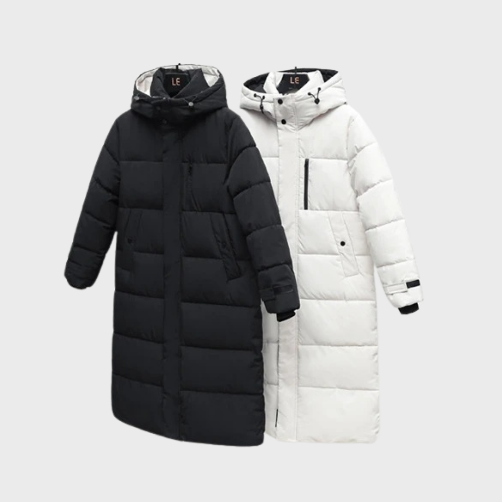 R&B | Extra warmer und langer Daunenmantel für den Winter
