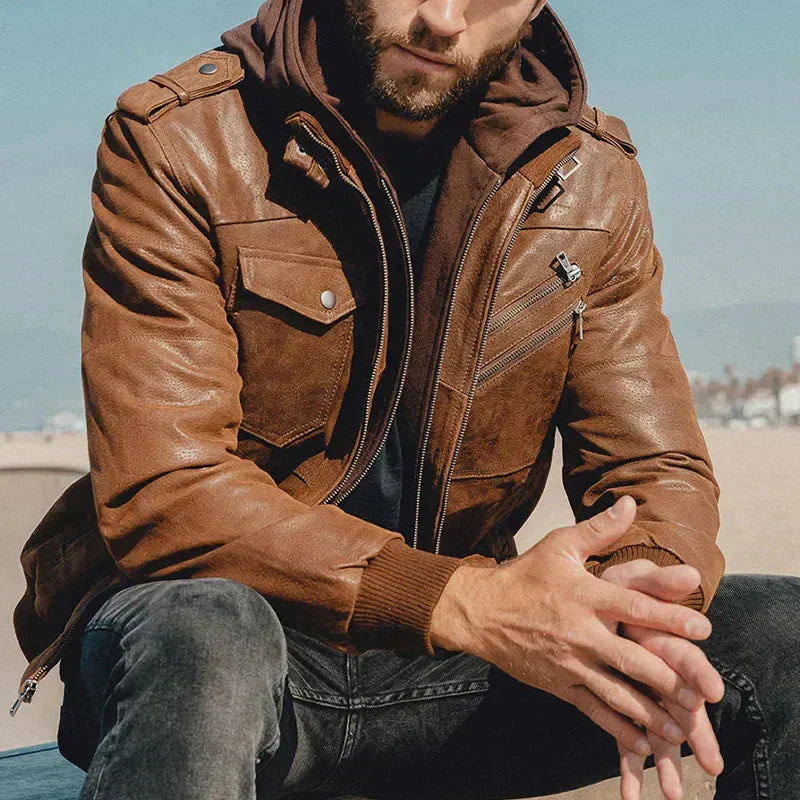 R&B | Eleganter Lederblouson für Männer
