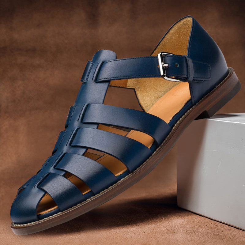 R&B | Ledersandalen mit Verstellbarer Schnalle für Herren