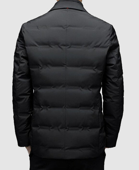 R&B | Herren Winter Puffer-Jacke - Blazer-Stil mit gesteppten Einsätzen
