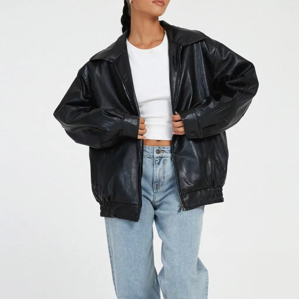 R&B | Elegante Lederjacke Damen