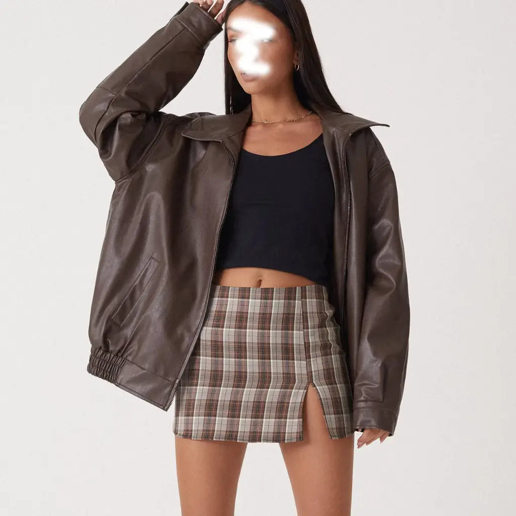 R&B | Elegante Lederjacke Damen