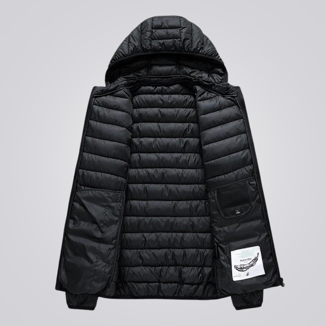 R&B | Wattierte Jacke mit abnehmbarer Kapuze