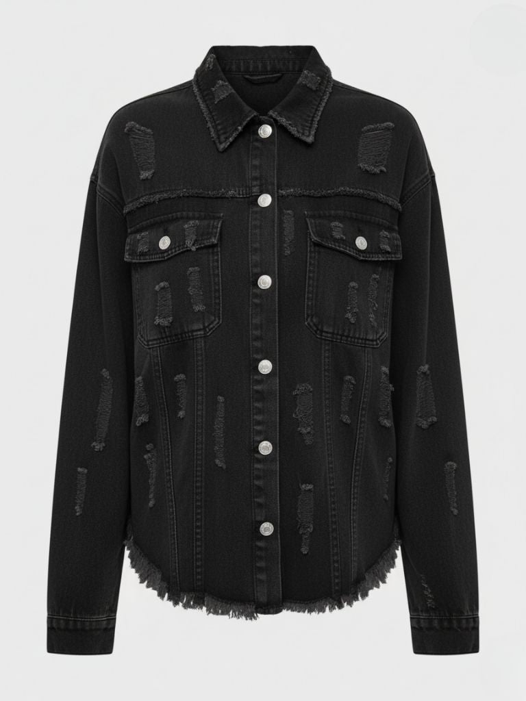 R&B | Damenjacke Aus Jeans Elegant und Lässig Chic