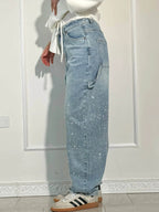 Damen Jeans mit Diamant-Optik & Klassischem Schnitt | R&B