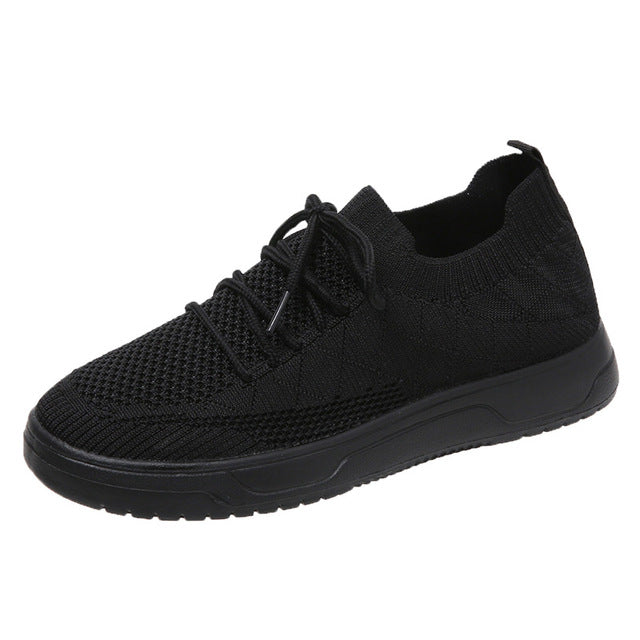Schwarze StrickSneaker R&B