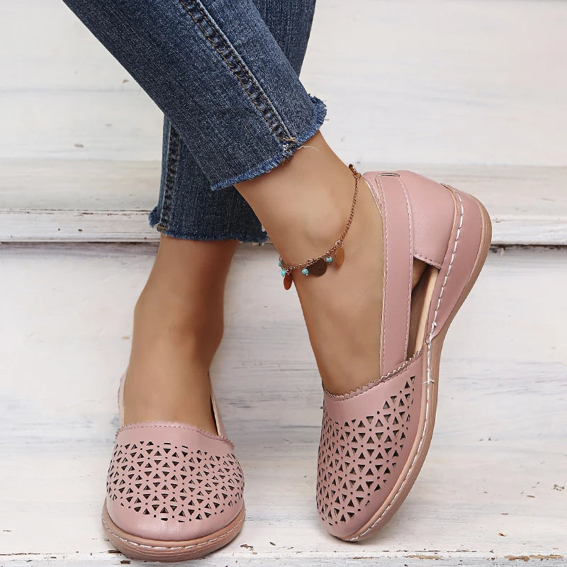 R&B | Perforierte Slip-On Ballerinas