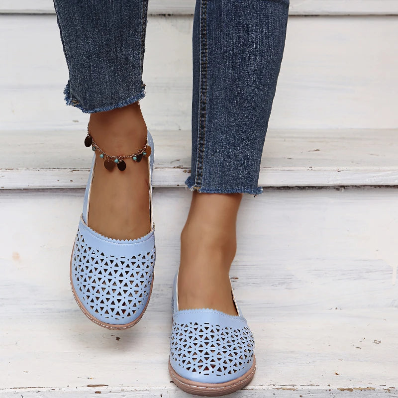 R&B | Perforierte Slip-On Ballerinas