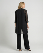 R&B | Damen Dreiteiler Mit Transparenter Jacke Und Hose
