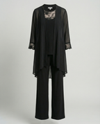 R&B | Damen Dreiteiler Mit Transparenter Jacke Und Hose