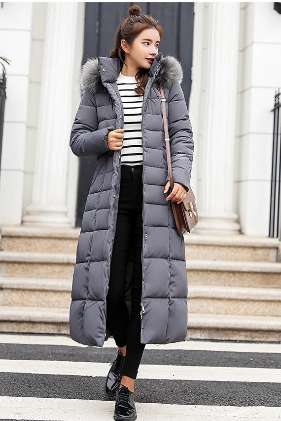 R&B | Stylischer Lange Puffer Mantel für Damen Wintermode