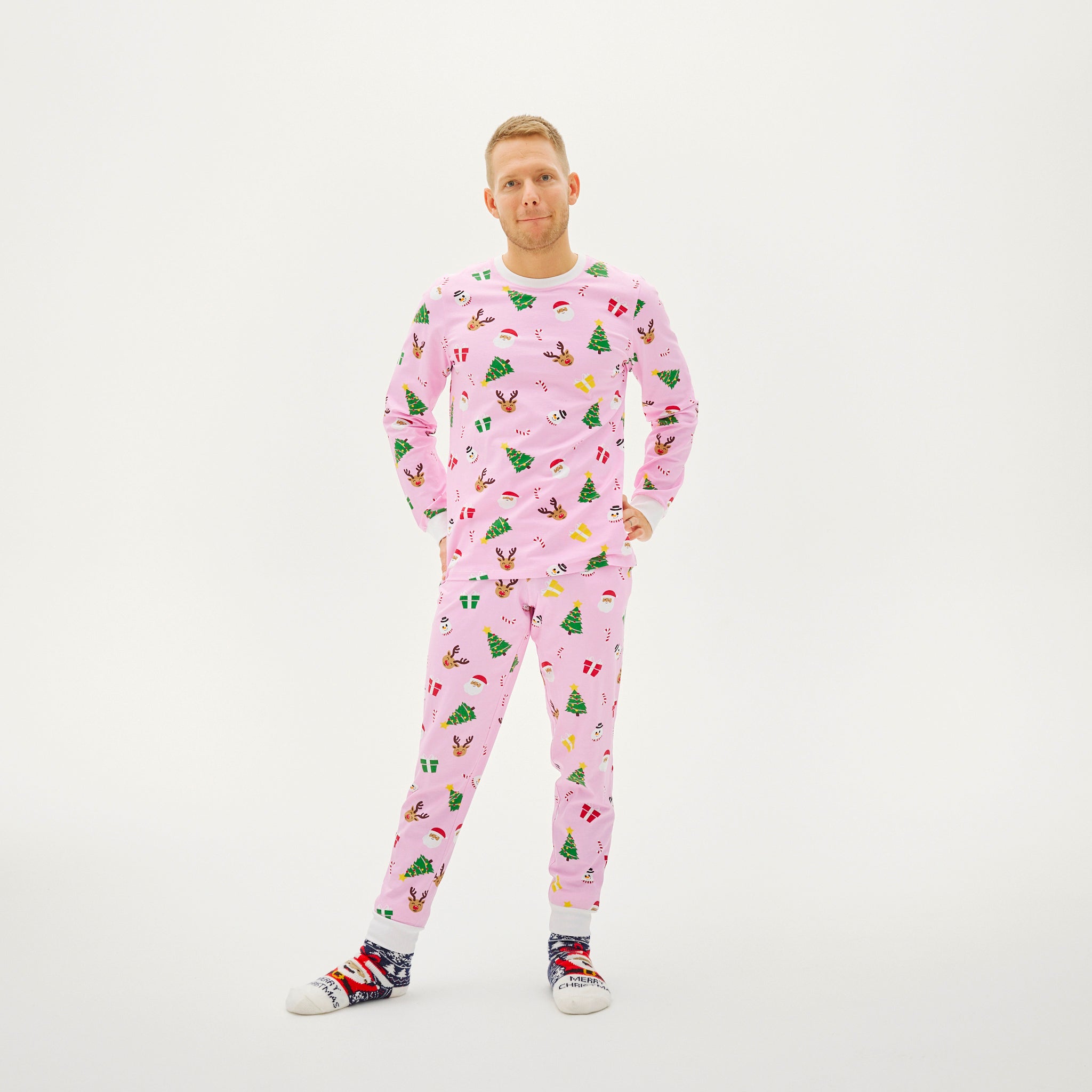 R&B | Die pinke Weihnachts-Pyjamas für Herren