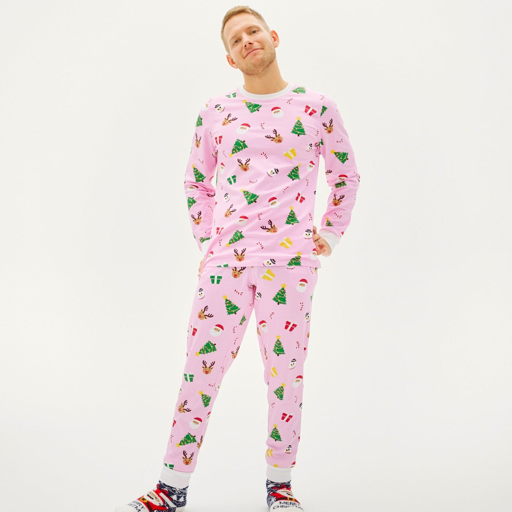 R&B | Die pinke Weihnachts-Pyjamas für Herren