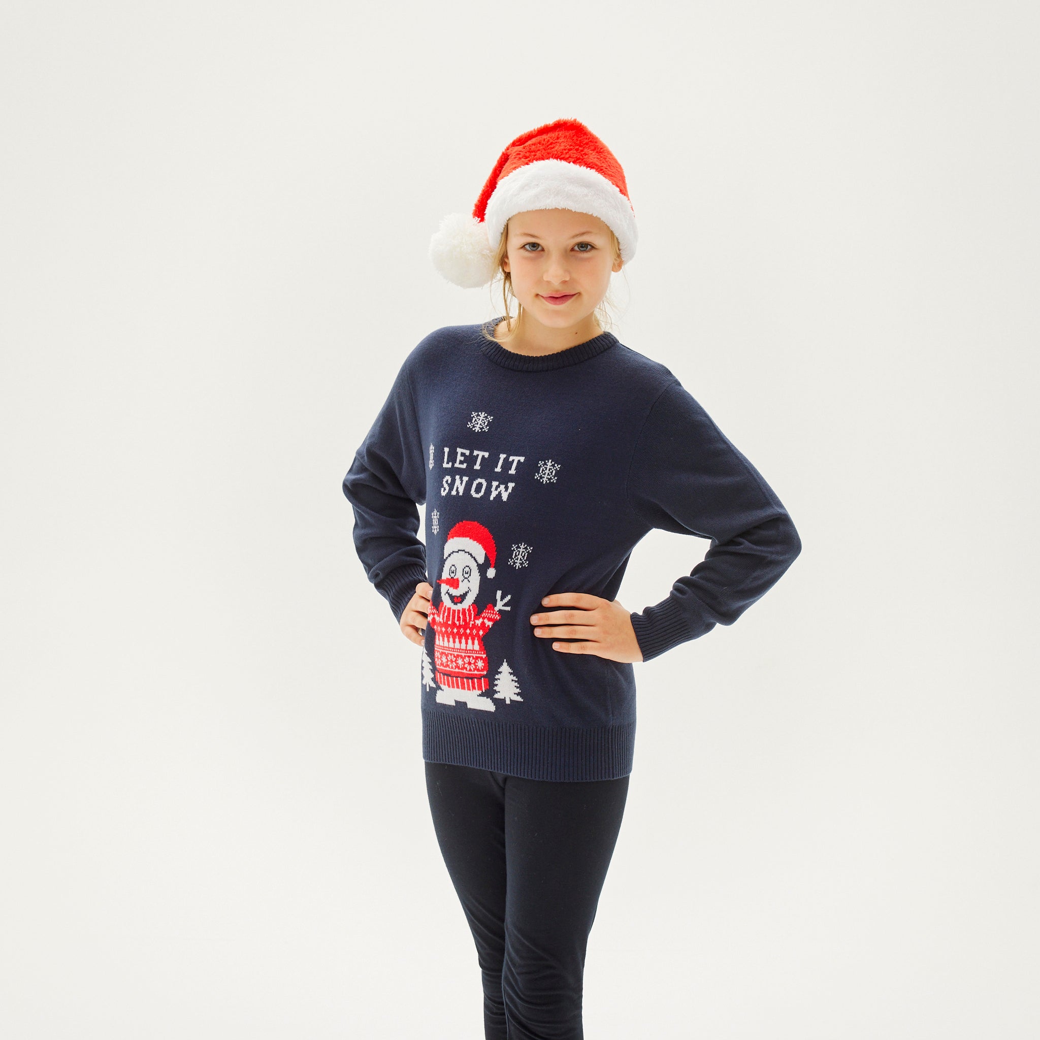 R&B | Lass Es Schneien Weihnachts-Pullover Kinder