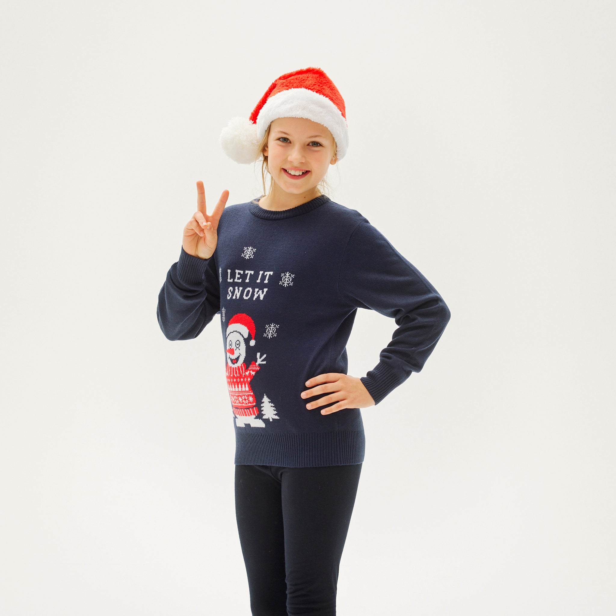 R&B | Lass Es Schneien Weihnachts-Pullover Kinder