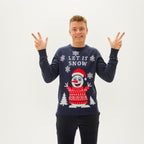 R&B | Lass es schneien Weihnachts-Pullover Herren