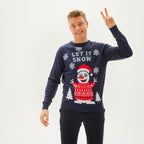R&B | Lass es schneien Weihnachts-Pullover Herren