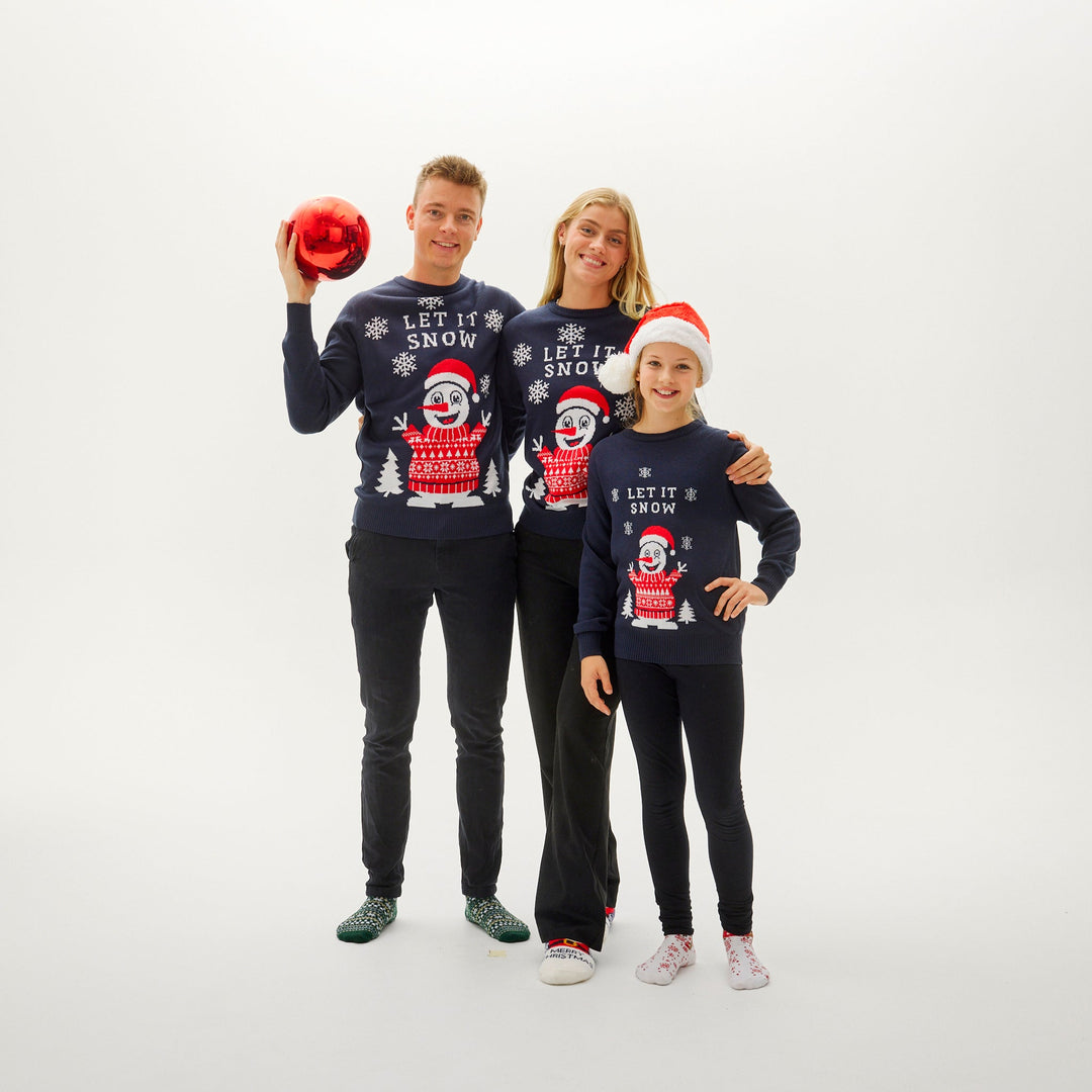 R&B | Let It Snow Weihnachtspullover Damen