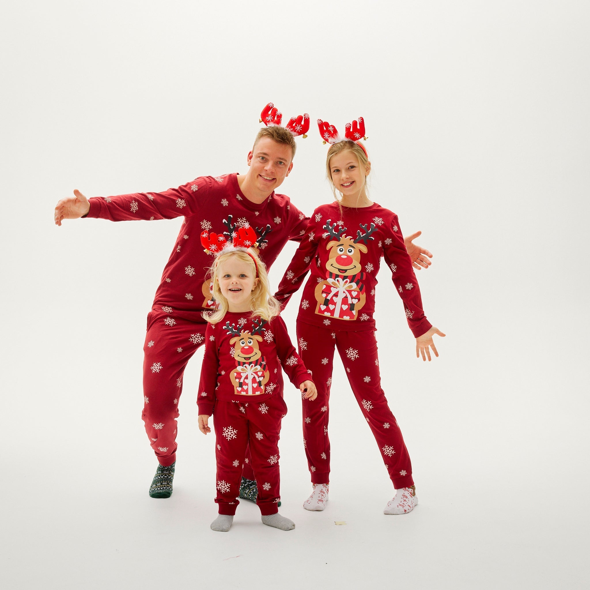 R&B | Rudolf's Sweet Christmas Pyjama Rot Damen