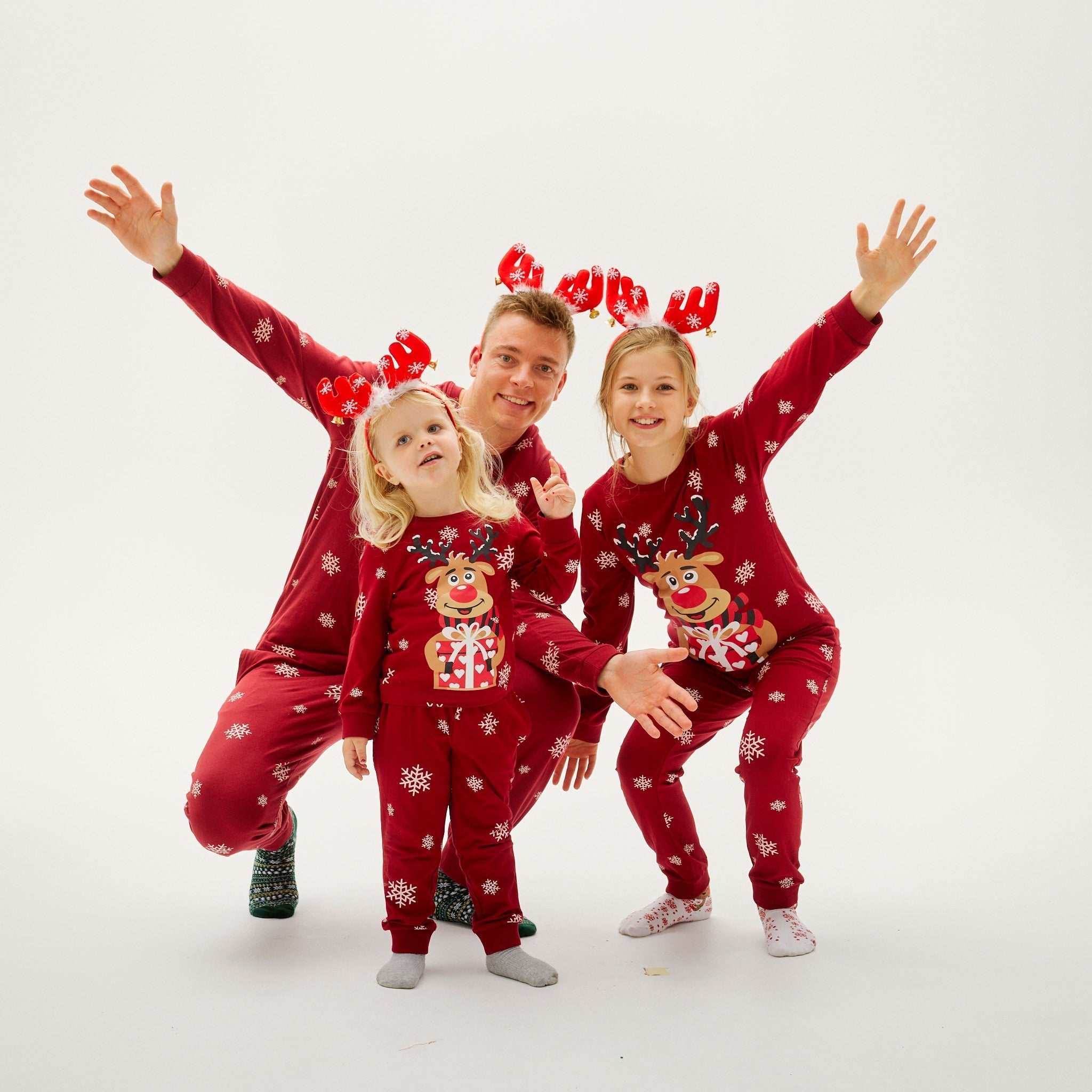 R&B | Rudolf's Sweet Christmas Pyjama Rot Damen