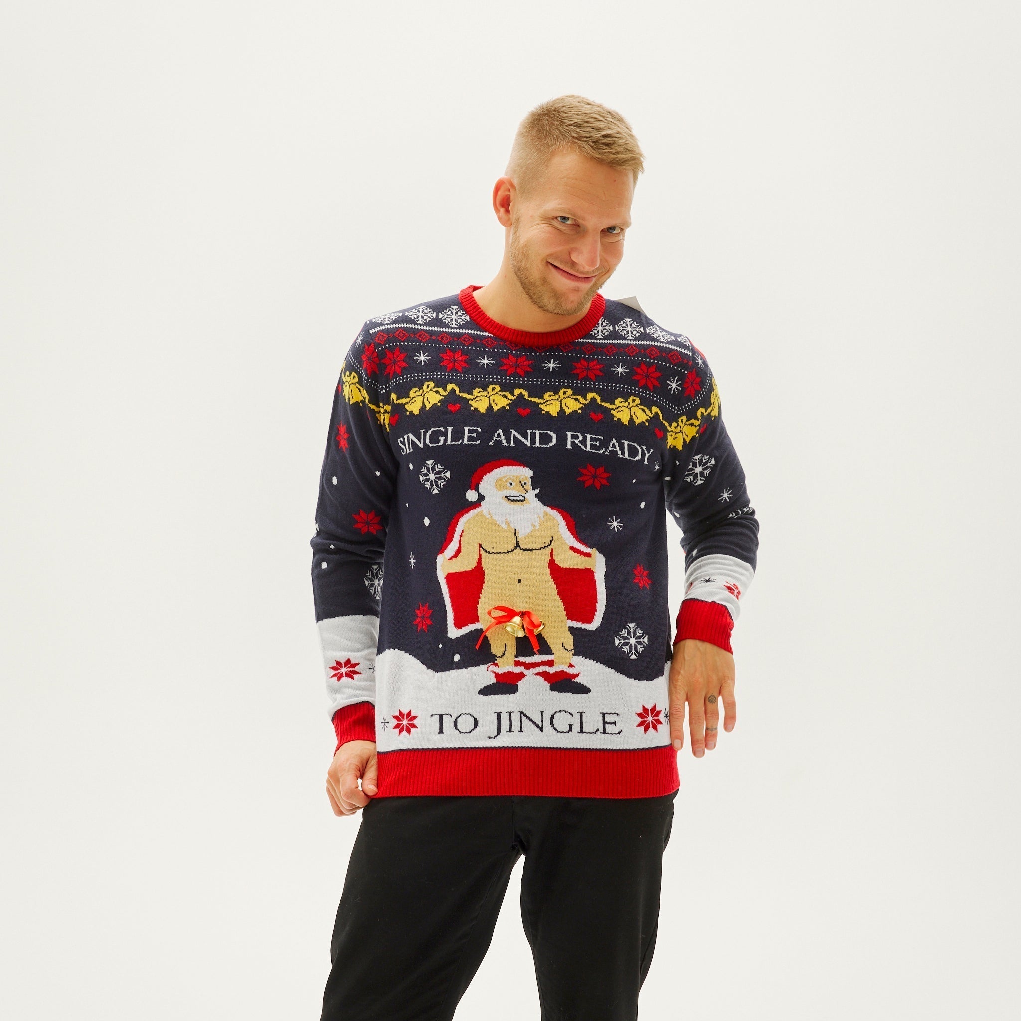 R&B | Der Single und bereit zum Jingle Weihnachts-Pullover für Herren