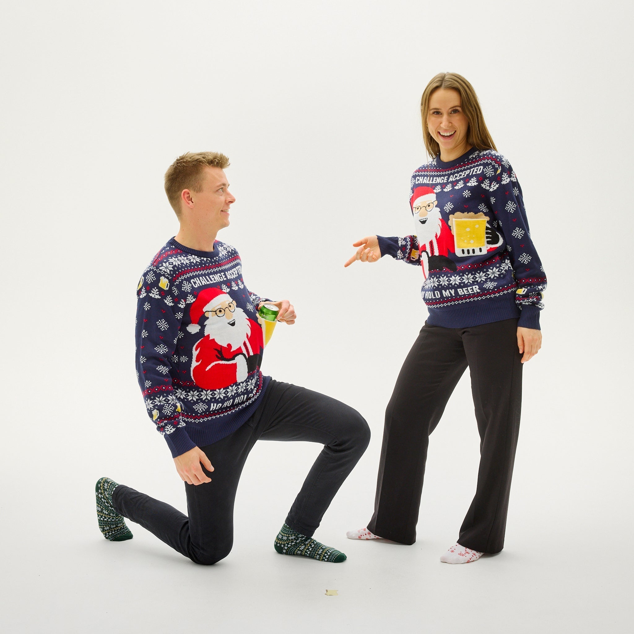 R&B | Ho Ho Hold My Beer Sweatshirt Damen