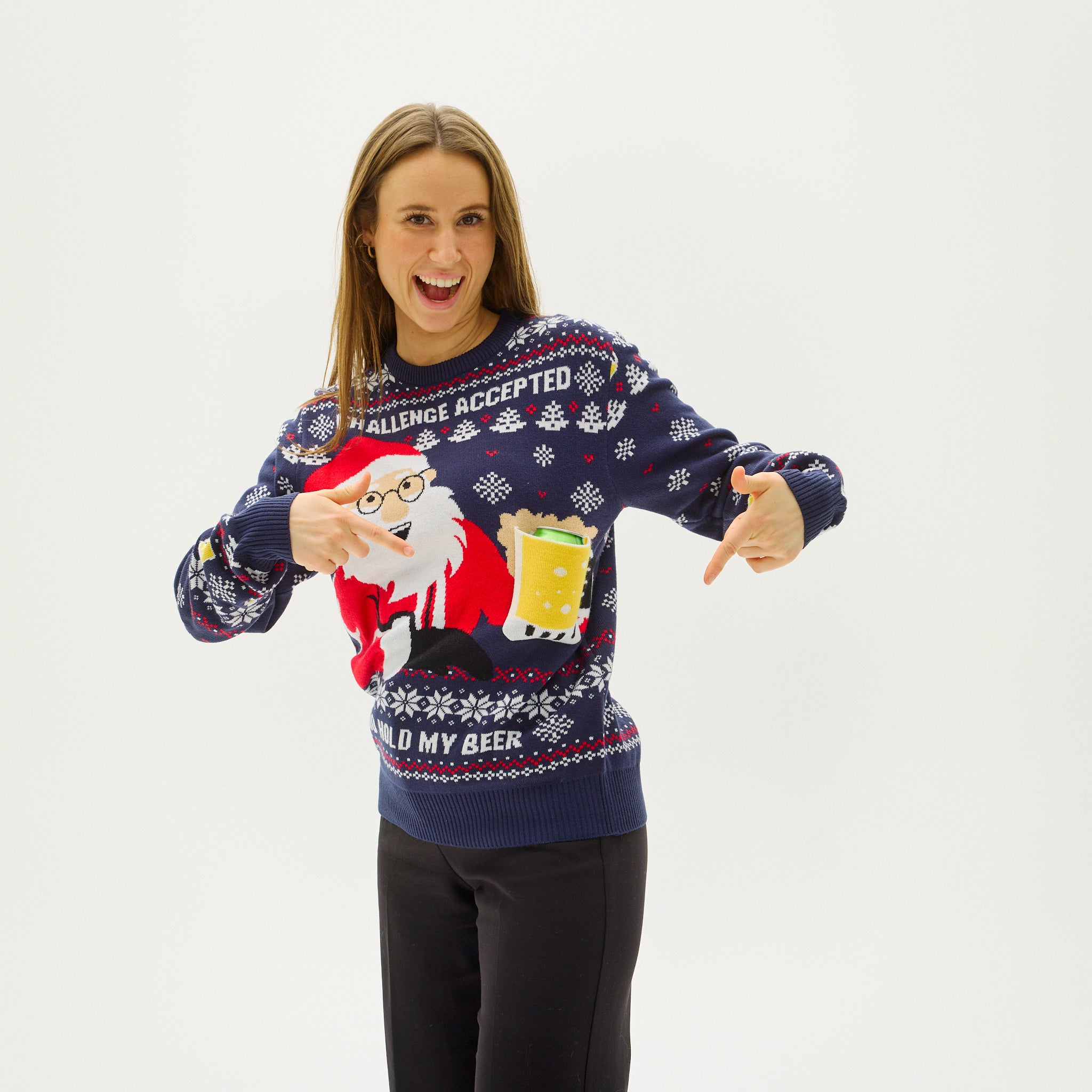 R&B | Ho Ho Hold My Beer Sweatshirt Damen