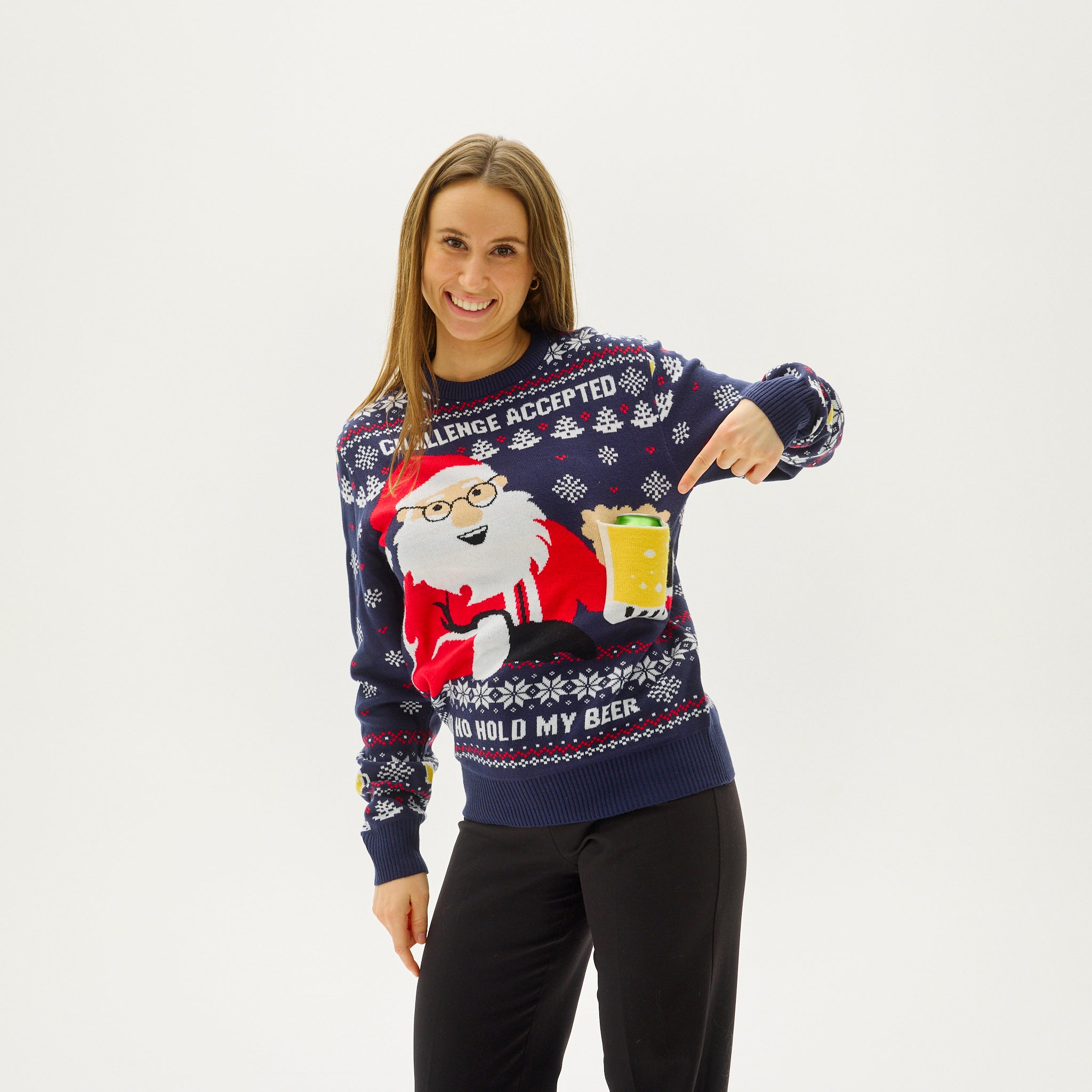 R&B | Ho Ho Hold My Beer Sweatshirt Damen