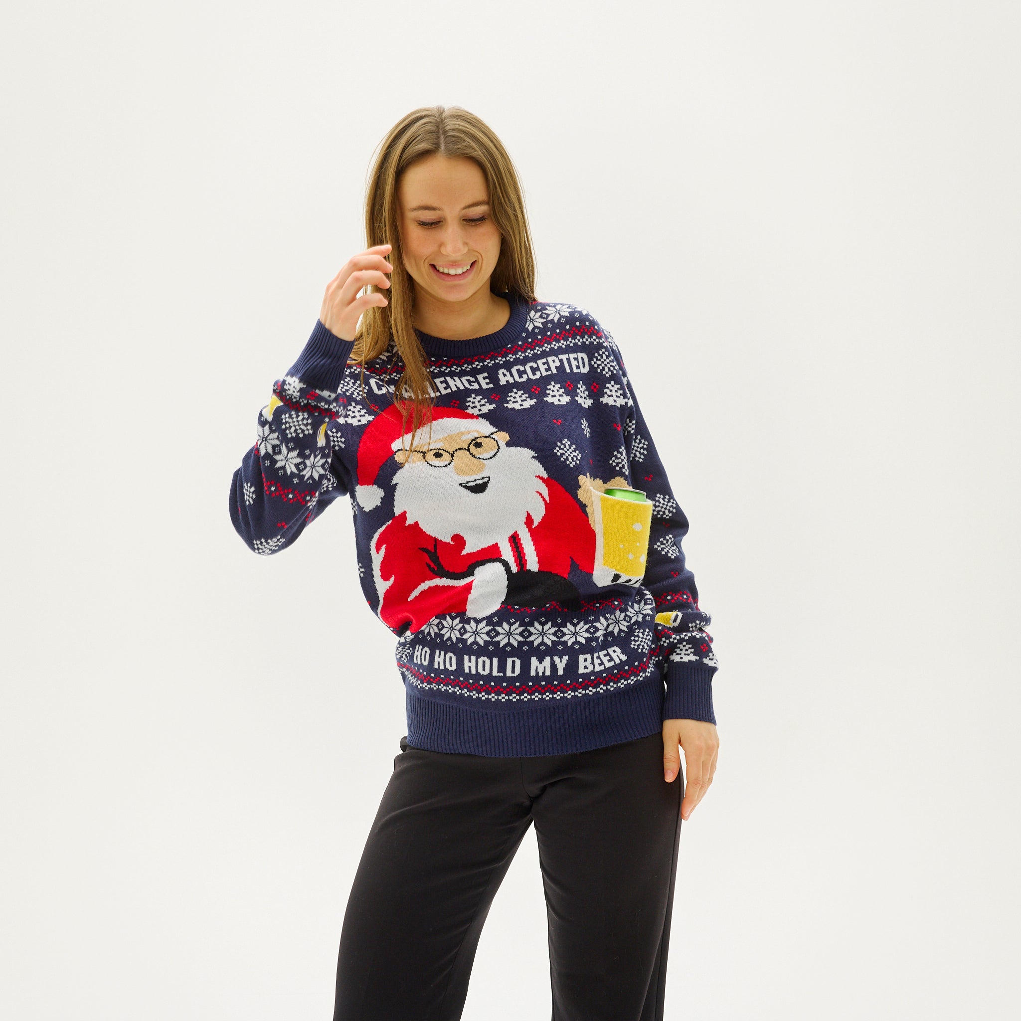 R&B | Ho Ho Hold My Beer Sweatshirt Damen