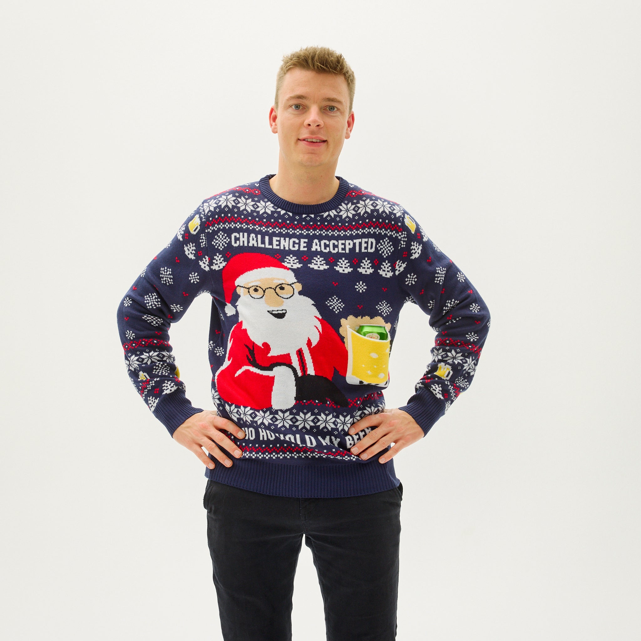 R&B | Ho Ho Hold My Beer Sweatshirt Herren