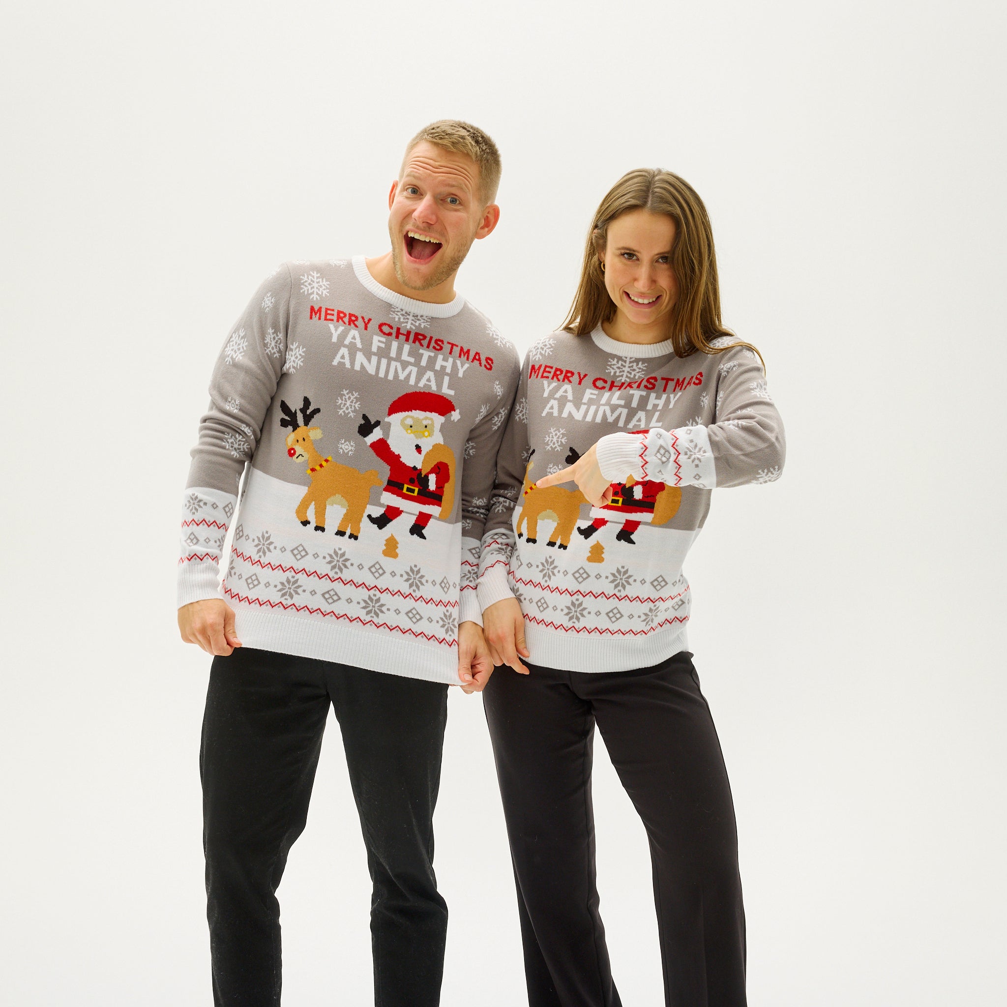 R&B | Ya Filthy Animal Weihnachts-Pullover Damen