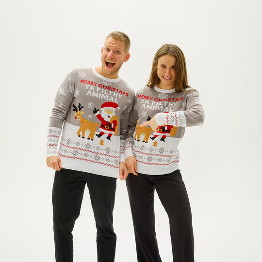 R&B | Ya Filthy Animal Weihnachts-Pullover Damen