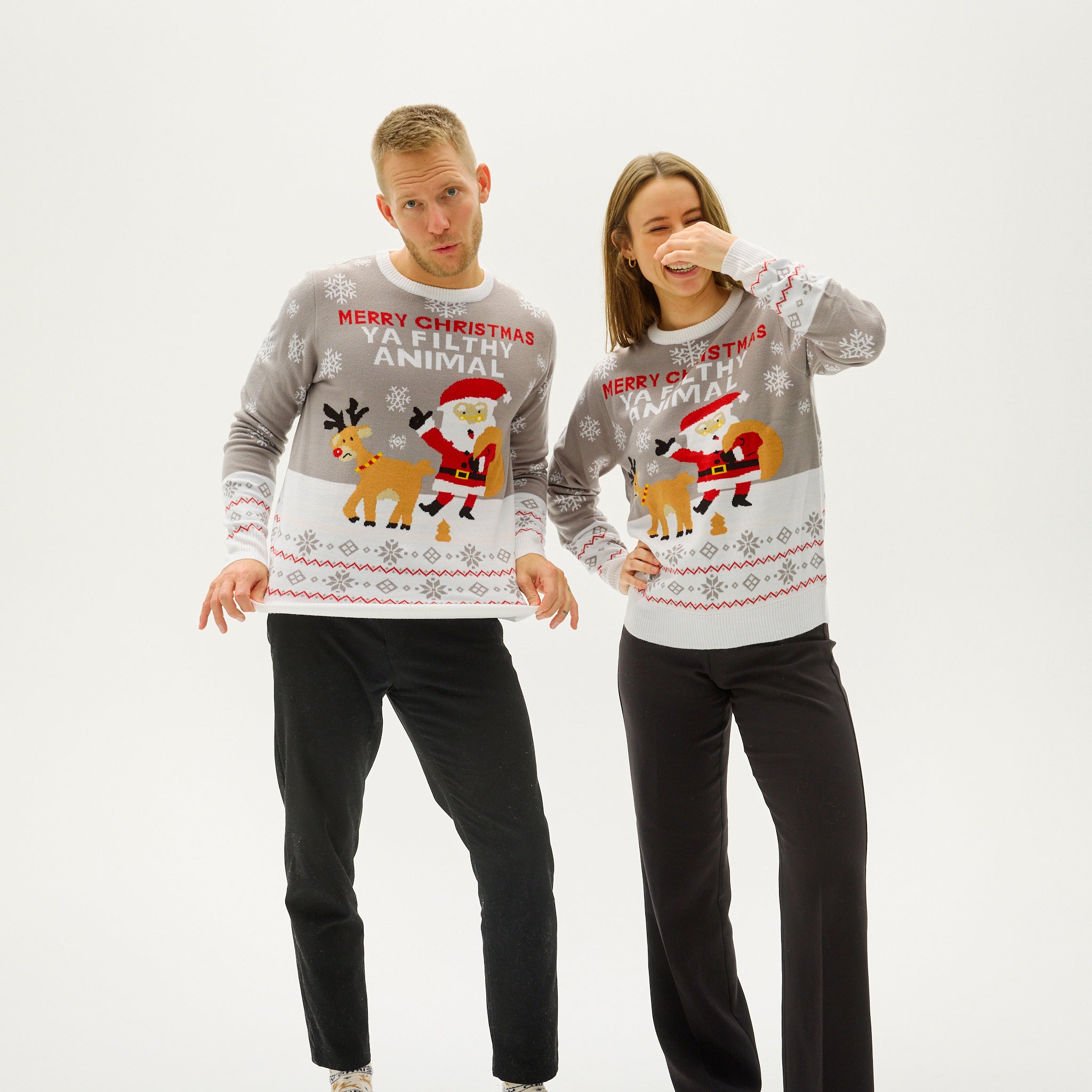 R&B | Ya Filthy Animal Weihnachts-Pullover Herren