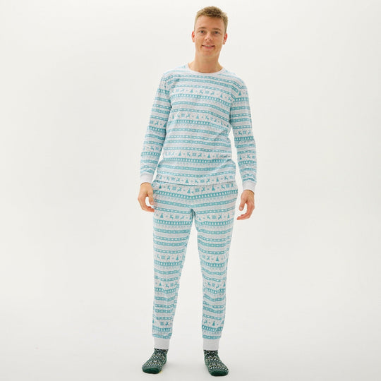 R&B | Weihnachts-Pyjama mit Weihnachtsmotiven für Männer
