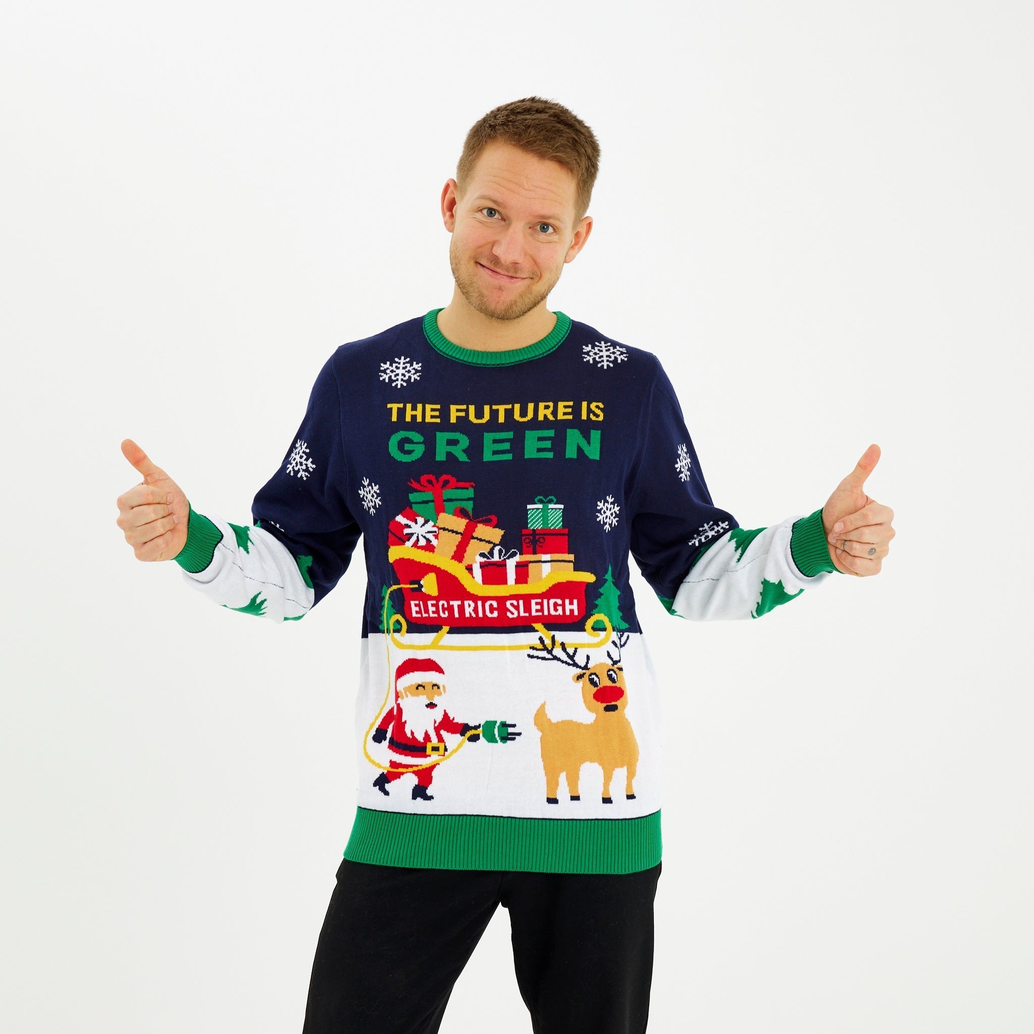 R&B | Der elektrische Weihnachtspullover Herren