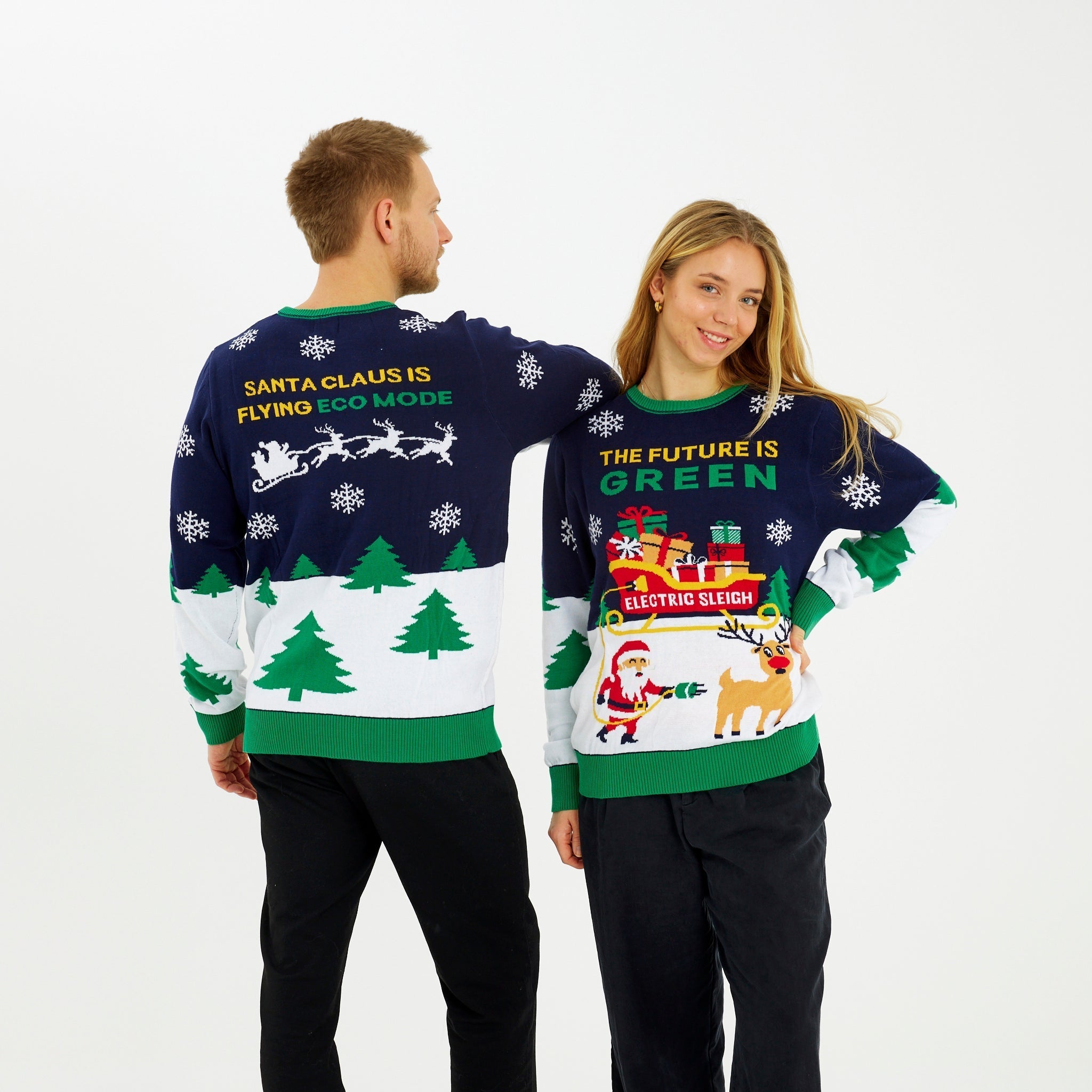 R&B | Der elektrische Weihnachtspullover Damen