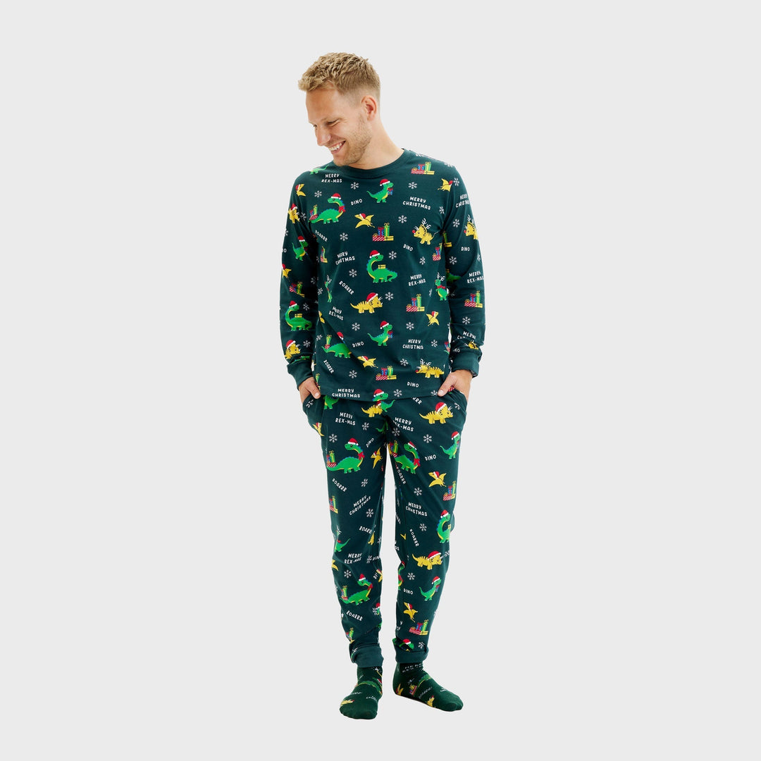 R&B | Dino Weihnachts-Pyjama Herren