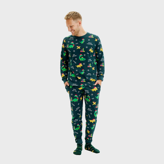 R&B | Dino Weihnachts-Pyjama Herren