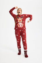 R&B | Rudolf's Sweet Christmas Pyjama Rot Damen