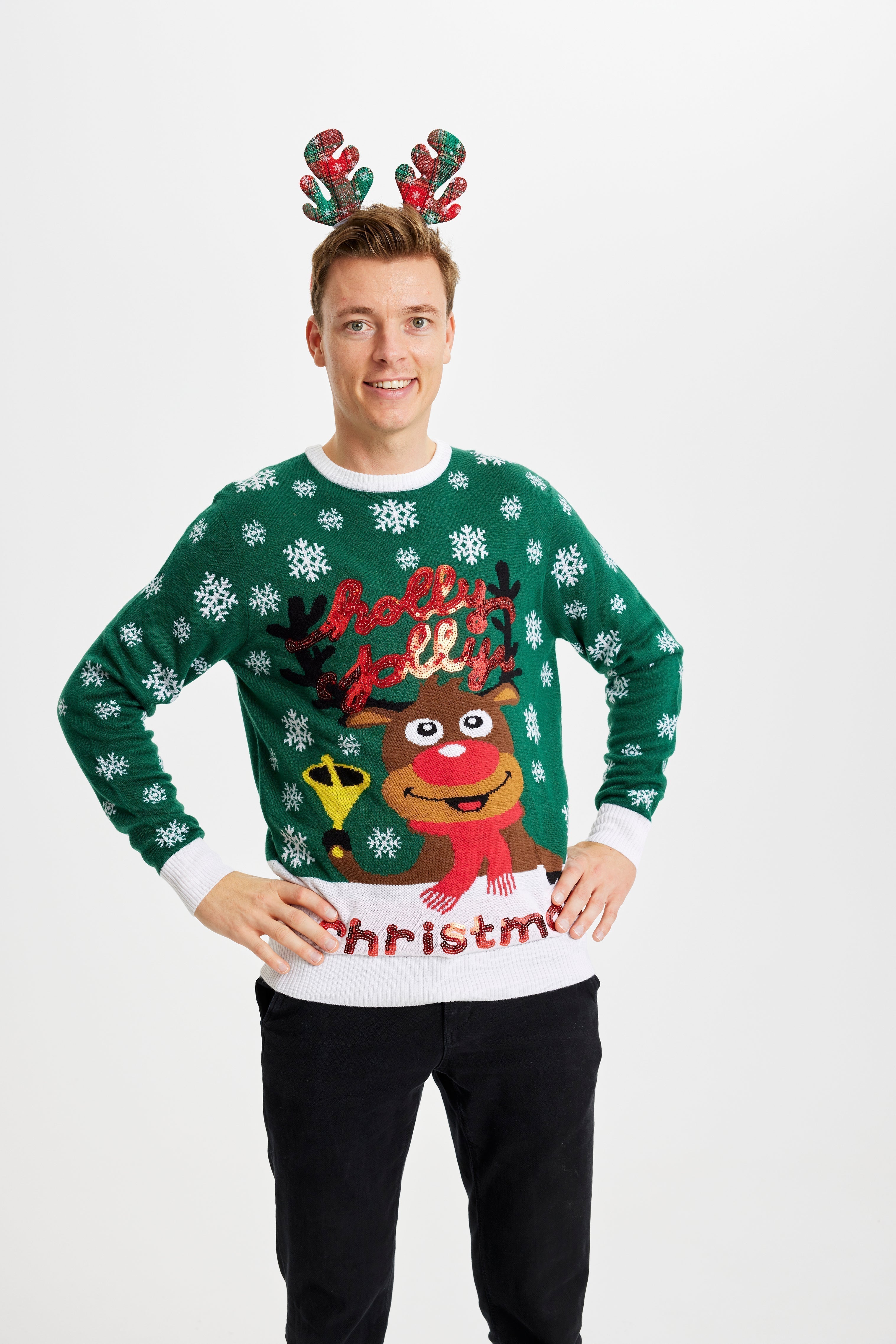 R&B | Holly Jolly Christmas Weihnachts-Pullover Herren