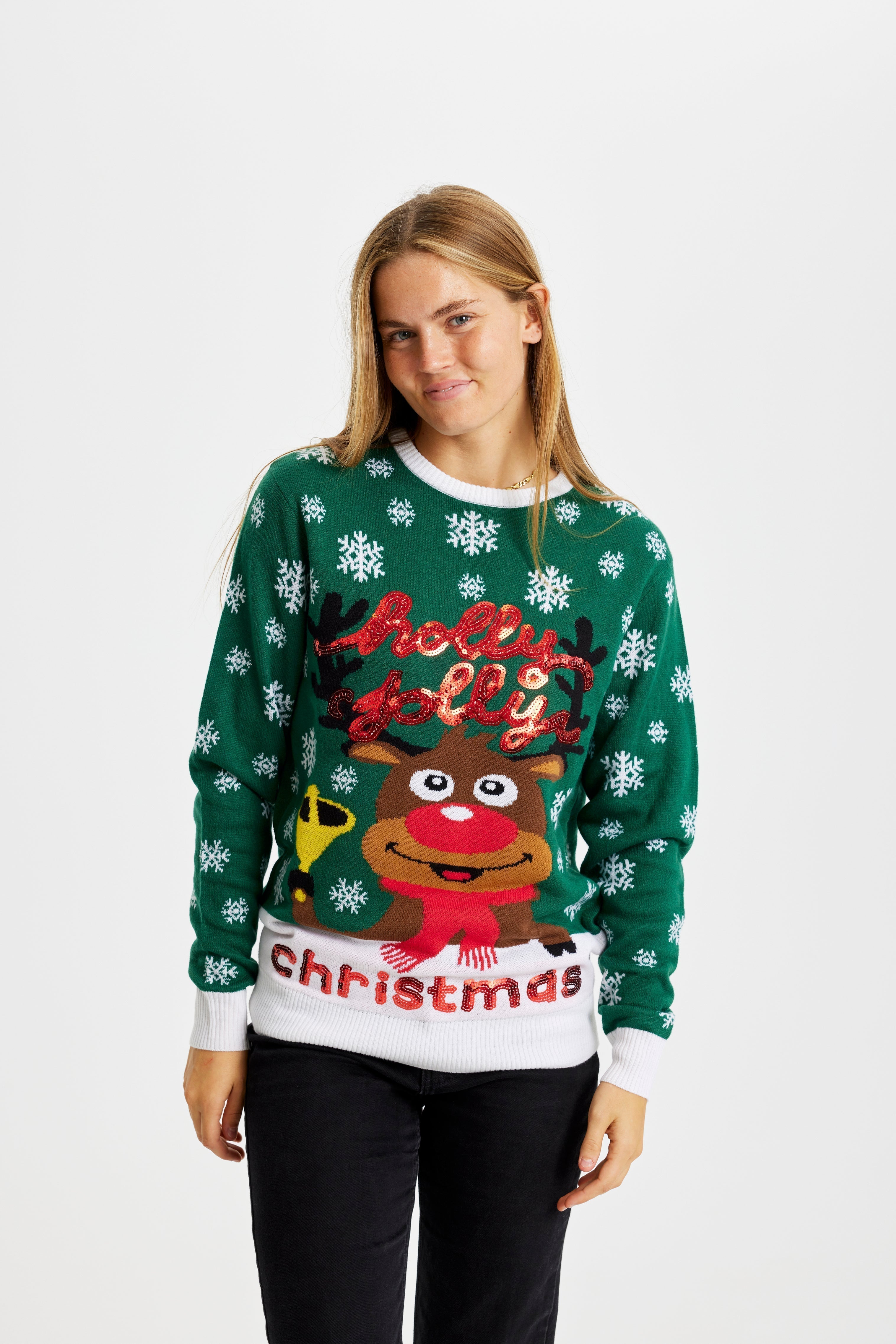 R&B | Holly Jolly Christmas Weihnachtspullover Frauen
