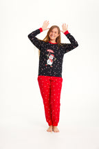 R&B | Fliegender Schneemann Weihnachts Pyjamas Frauen