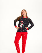 R&B | Fliegender Schneemann Weihnachts Pyjamas Frauen