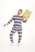 R&B | Rentier Weihnachten Pyjama Marine Männer