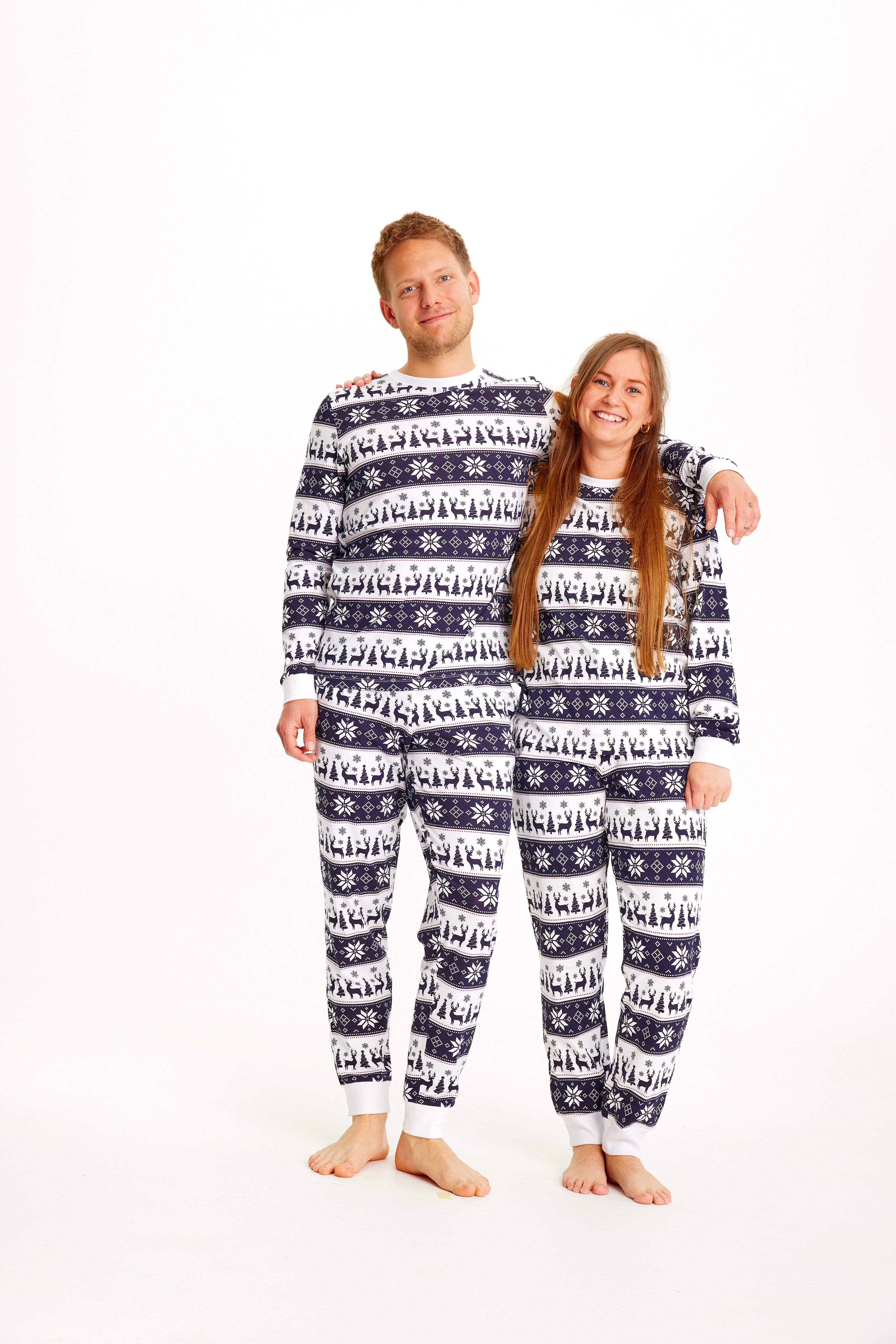 R&B | Rentier Weihnachten Pyjama Marine Männer